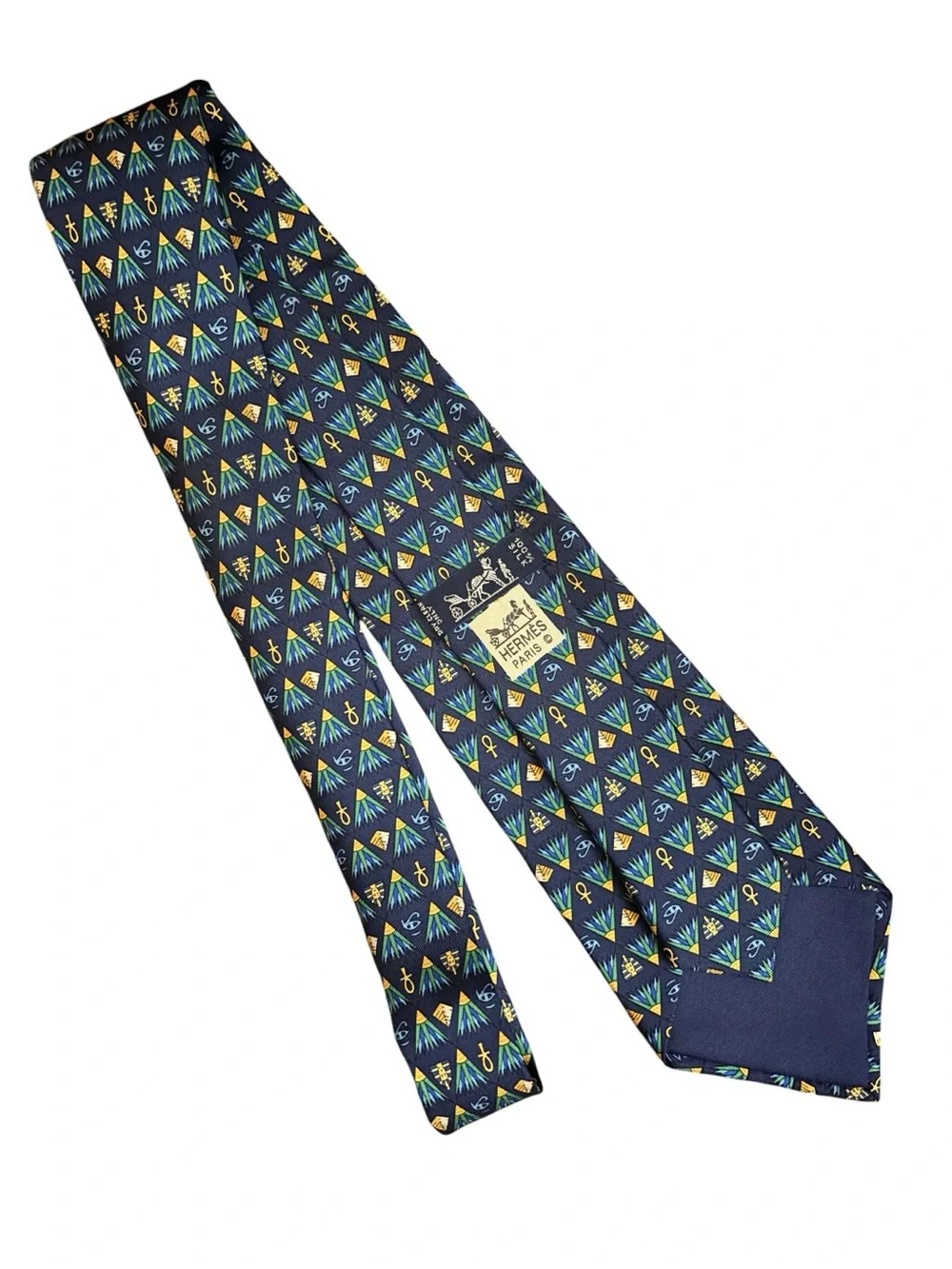 HERMÈS silk tie